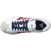 adidas Men’s VL Court 3.0 Shoe(White/Better Scarlet/Team Navy Blue)