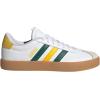 adidas Men’s VL Court 3.0 Shoe(White/Collegiate Green/Utility Yellow)