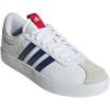 adidas Men’s VL Court 3.0 Shoe(White/Dark Blue/Better Scarlet)