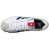 adidas Men’s VL Court 3.0 Shoe(White/Dark Blue/Better Scarlet)