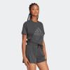 adidas Women’s Future Icon Winners 3.0 T-Shirt(Black Melange/Grey)