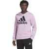 adidas mens Essentials Big Logo Sweatshirt(Bliss Lilac/Black)