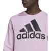 adidas mens Essentials Big Logo Sweatshirt(Bliss Lilac/Black)