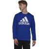 adidas mens Essentials Big Logo Sweatshirt(Bold Blue/White)