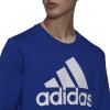 adidas mens Essentials Big Logo Sweatshirt(Bold Blue/White)