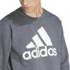 adidas mens Essentials Big Logo Sweatshirt(Dark Grey Heather)