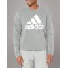 adidas mens Essentials Big Logo Sweatshirt(Medium Grey Heather)