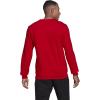 adidas mens Essentials Big Logo Sweatshirt(Scarlet/White)