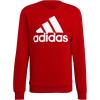 adidas mens Essentials Big Logo Sweatshirt(Scarlet/White)
