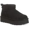 BEARPAW Women’s Retro Shorty Morel Boot(Black Solid)