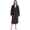 Barefoot Dreams CozyChic Ribbed Hooded Robe(Carbon)