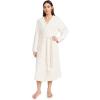 Barefoot Dreams CozyChic Ribbed Hooded Robe(Cream)