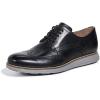 Cole Haan Men’s Great Jones Wingtip Oxford(Black Leather/Ironstone)