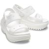 Crocs Unisex-Adult Classic Mega Crush Sandal | Platform Sandals(White)