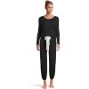 Eberjey Gisele Slouchy Set(Black/Ivory)