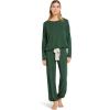 Eberjey Gisele Slouchy Set(Forest Green/Ivory)