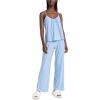 Eberjey Women’s Gisele Cami & Pant PJ Set, Nordic Stripes Vista Blueivory, S