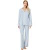 Eberjey Women’s Gisele Printed Long PJ Set(Double Diamond Denim)