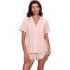 Eberjey Women’s Nautico Shortie PJ Set(Feeder Stripes Pale Mauve/White)