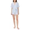 Eberjey Women’s Nautico Shortie PJ Set(White/Cornflower Blue)