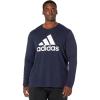 adidas Mens Basic Badge of Sport Long Sleeve Tee(Legend Ink)