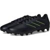 adidas Unisex-Adult Copa Pure 3 Club Firm Ground/Multi Ground(Black/Solid Grey/Lucid Lemon)