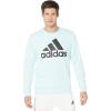 adidas mens Essentials Big Logo Sweatshirt(Almost Blue/Black)