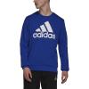 adidas mens Essentials Big Logo Sweatshirt(Bold Blue/White)