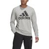 adidas mens Essentials Big Logo Sweatshirt(Medium Grey Heather/Black)