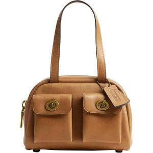 Coach Twin Turnlock Bag 20 in Graffiti, 1Z/Ochre Multi(1z/Toffee)