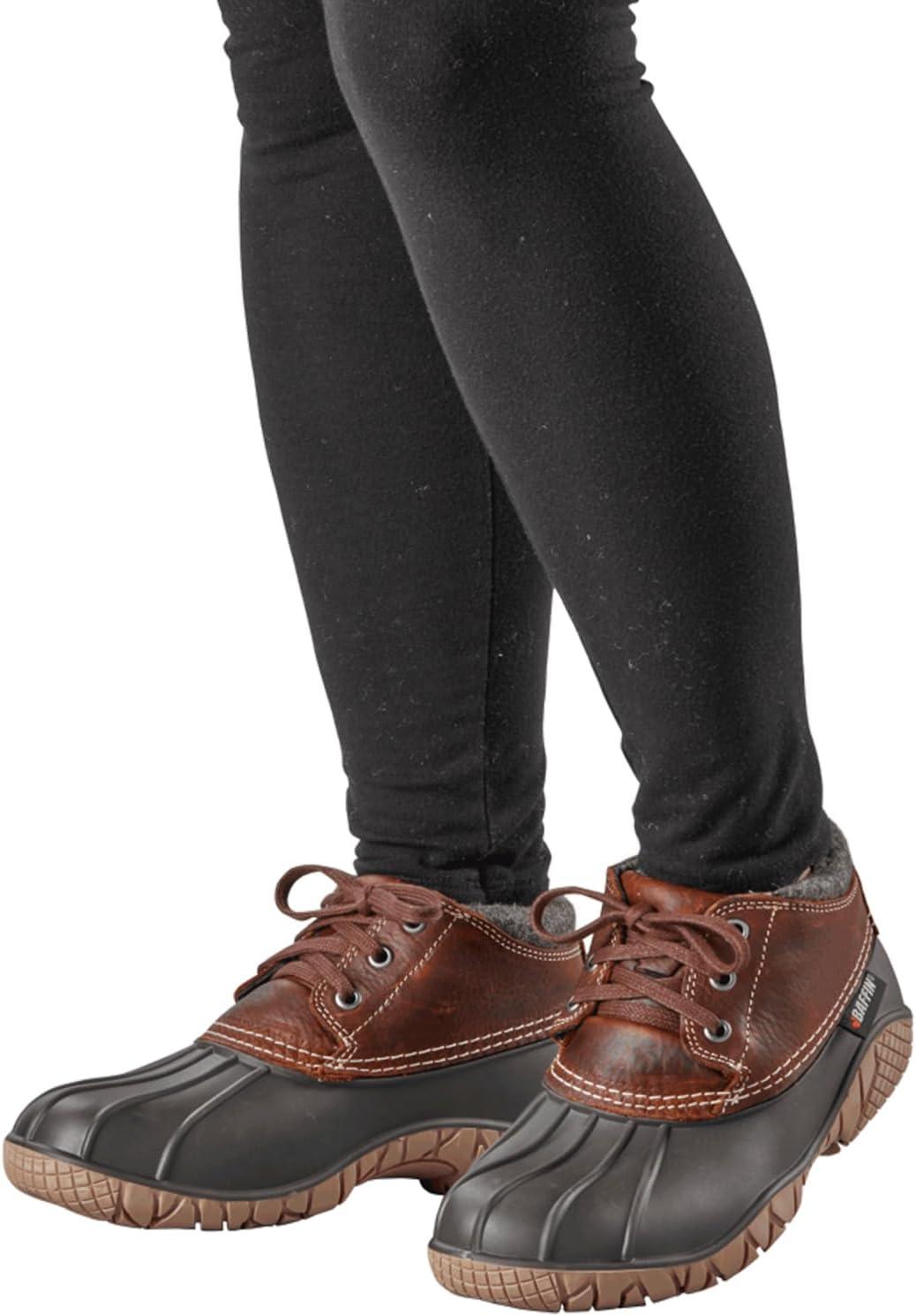 imageBaffin Womens WHITETAIL II Waterproof Insulated LowHeight Winter Snow Boots FullGrain Leather Upper Flexible Rubber BaseBrown