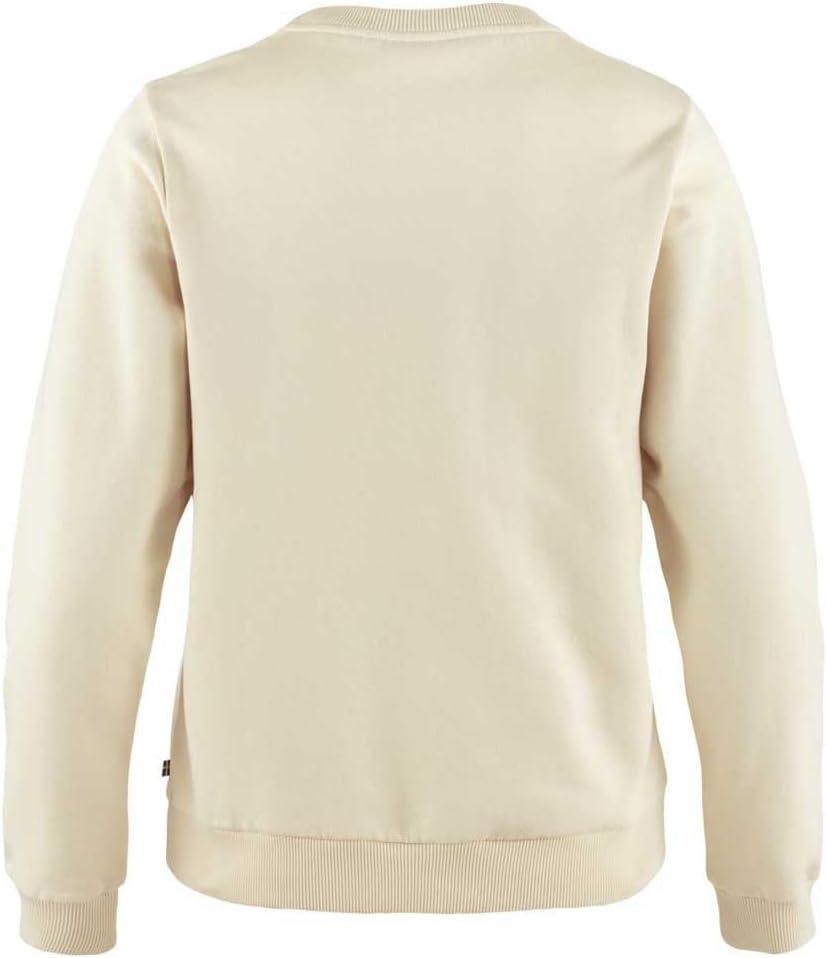 imageFjallraven Logo Sweater WomensChalk WhiteFlame Orange