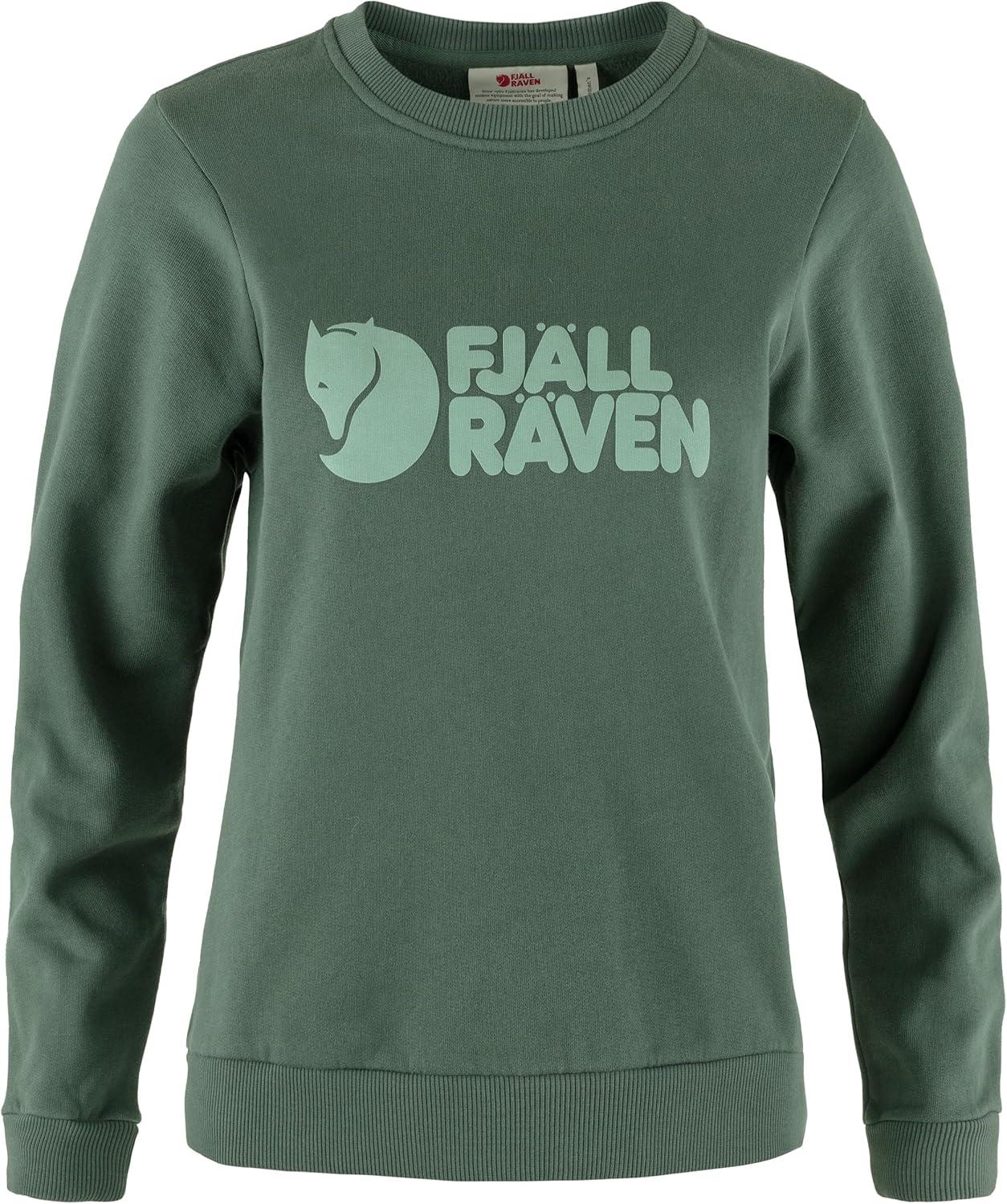 imageFjallraven Logo Sweater WomensDeep PatinaMisty Green