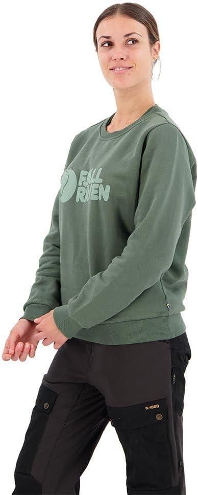 imageFjallraven Logo Sweater WomensDeep PatinaMisty Green
