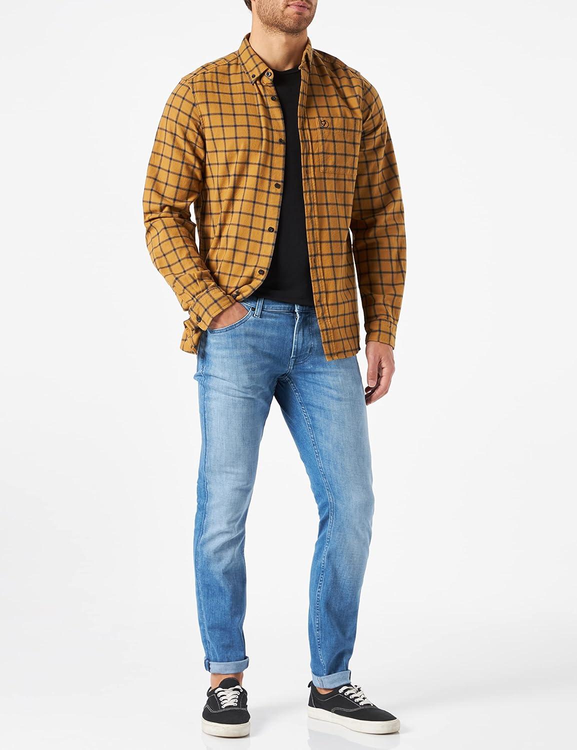 imageFjllrven vik Flannel ShirtBuckwheat BrownDark Navy
