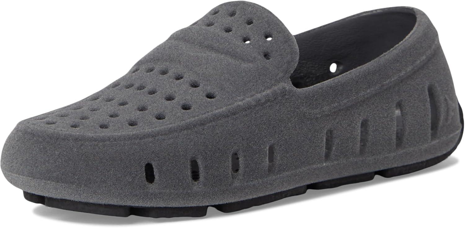 imageFloafers UnisexChild Prodigy Driver Faux Suede ToddlerLittle Big Kid LoaferSlate Grey SuedeBlack 1