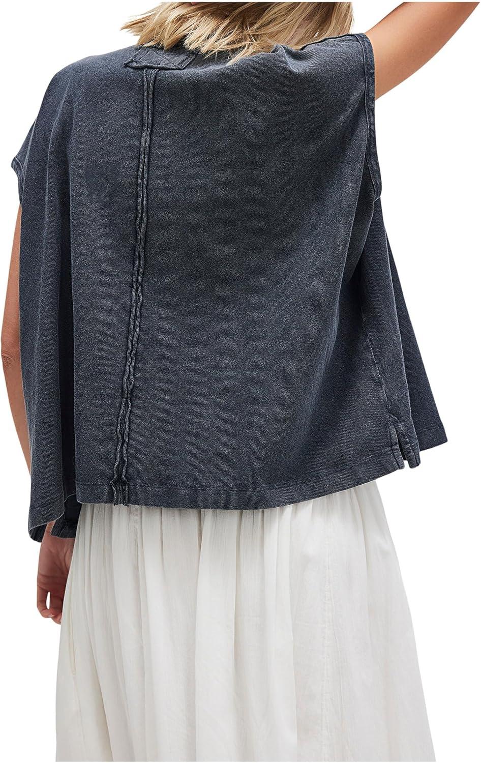 imageFree People Womens Keep on PoloWashed Black