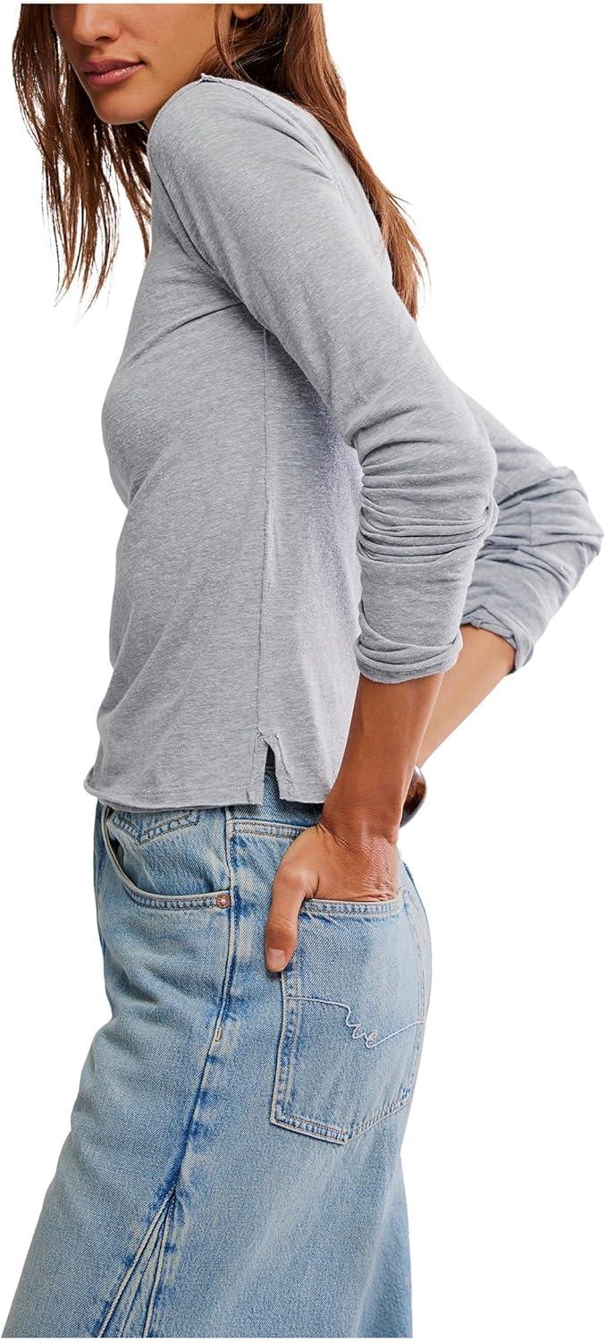 imageFree People Womens Nova Tee Long SleeveGreyhound