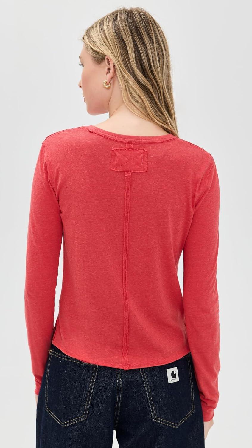 imageFree People Womens Nova Tee Long SleeveRococco Red