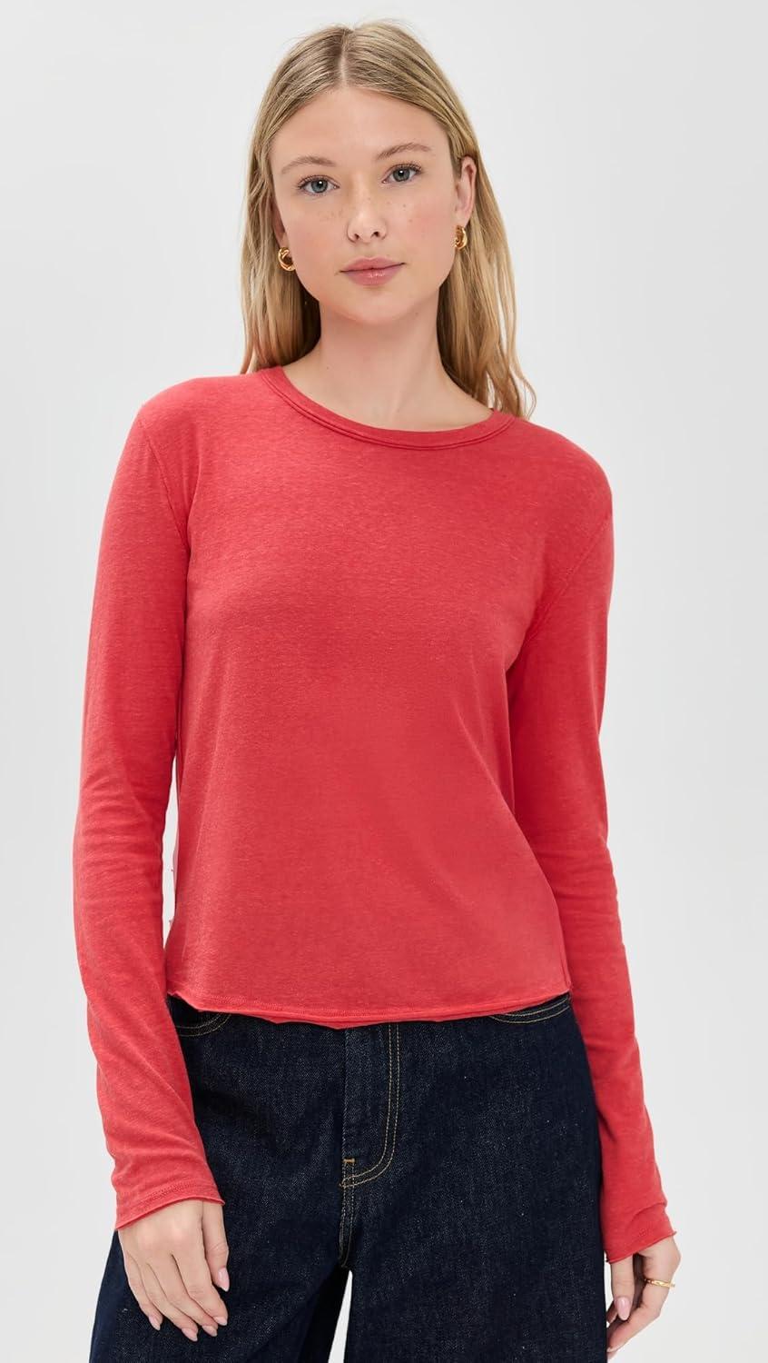 imageFree People Womens Nova Tee Long SleeveRococco Red