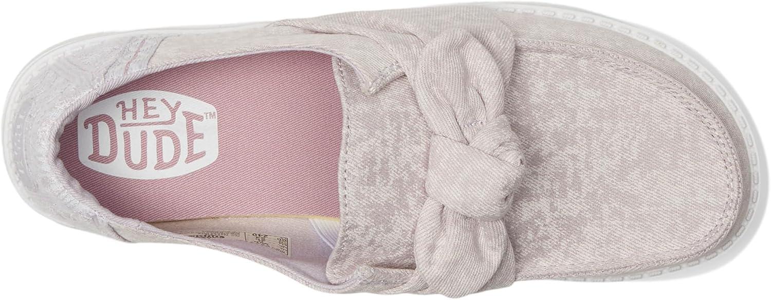 imageHEYDUDE Womens Wendy Bow Surf Wash LoaferLilac