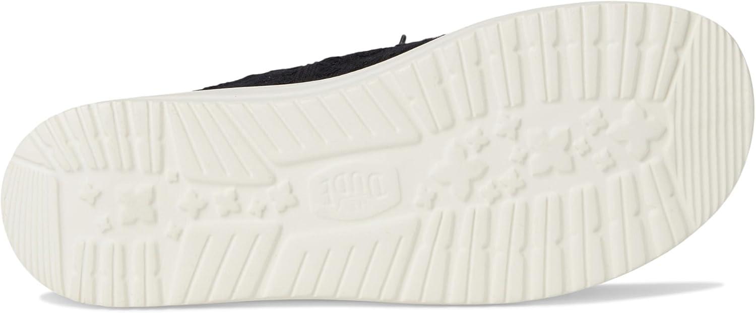 imageHEYDUDE Womens Wendy Crochet Lace LoaferBlack