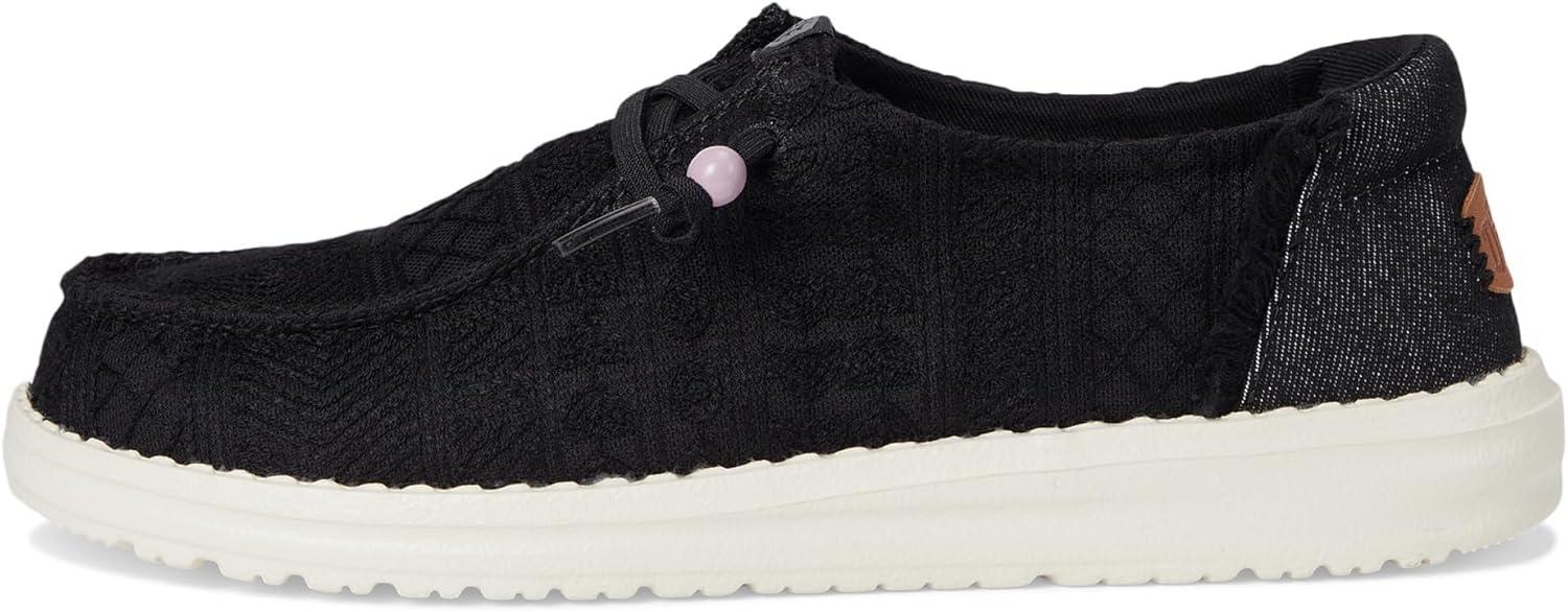 imageHEYDUDE Womens Wendy Crochet Lace LoaferBlack