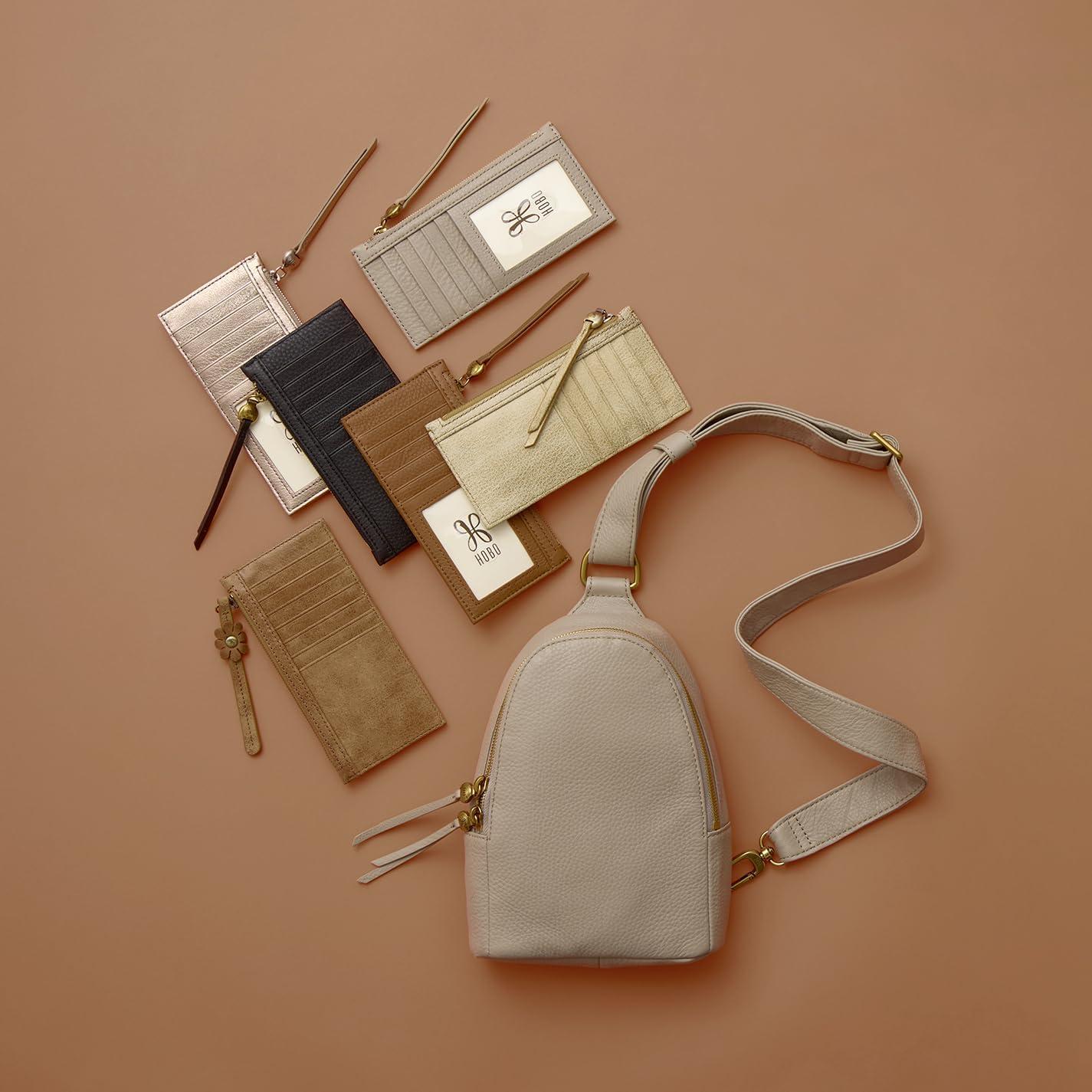 imageHOBO Carte Leather Card Case for WomenBlack