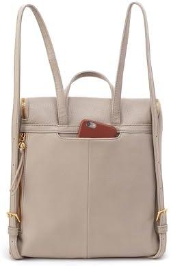 imageHOBO Fern Leather Travel Backpack with Adjustable Shoulder Straps Plenty of Pockets Zip Closure and Room For 13quot Laptop BlackTaupe