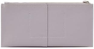 imageHOBO Vida Large Leather Wristlet Pouch for WomenMorning Dove GreyOrona
