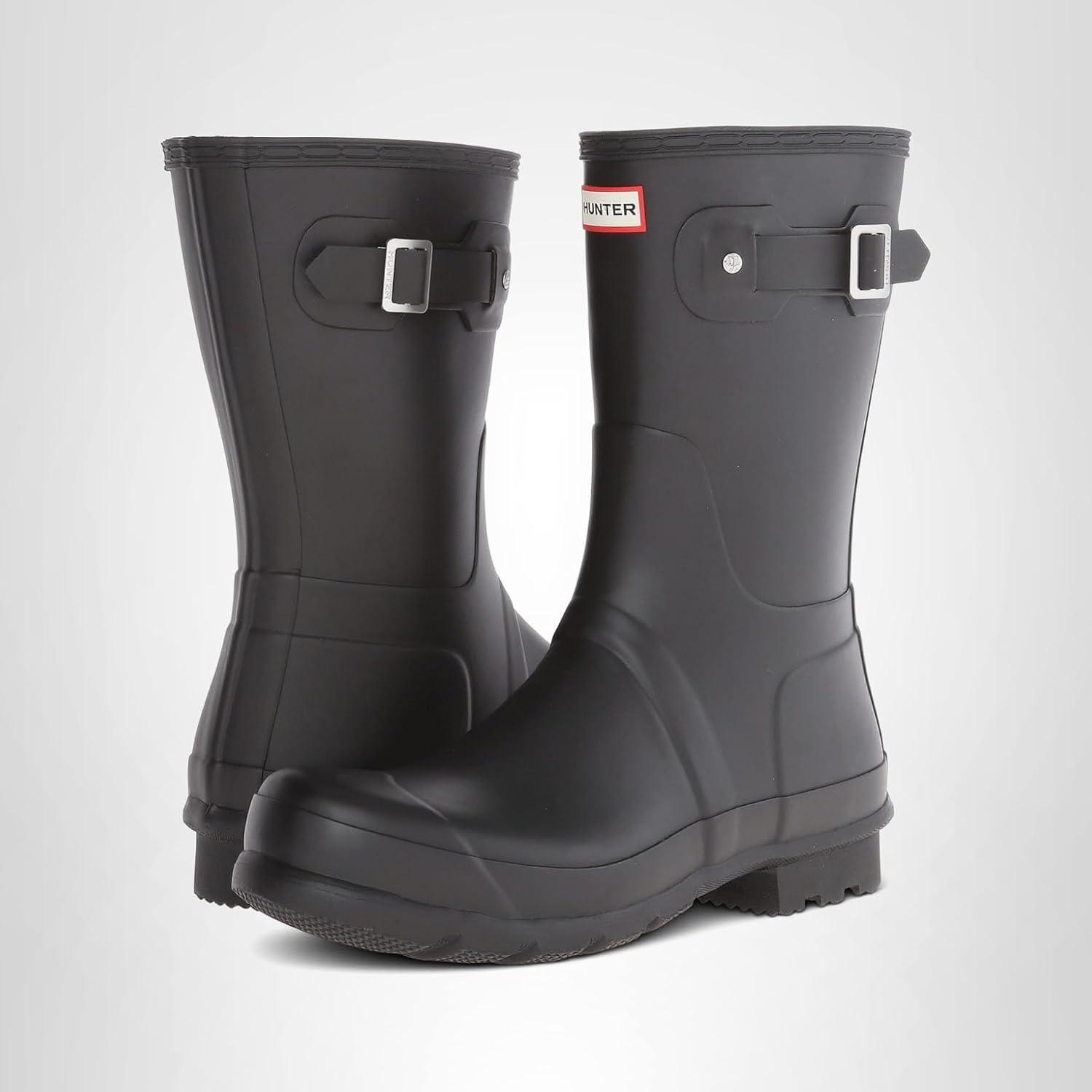 imageHunter Mens Original Short Rain BootBlack