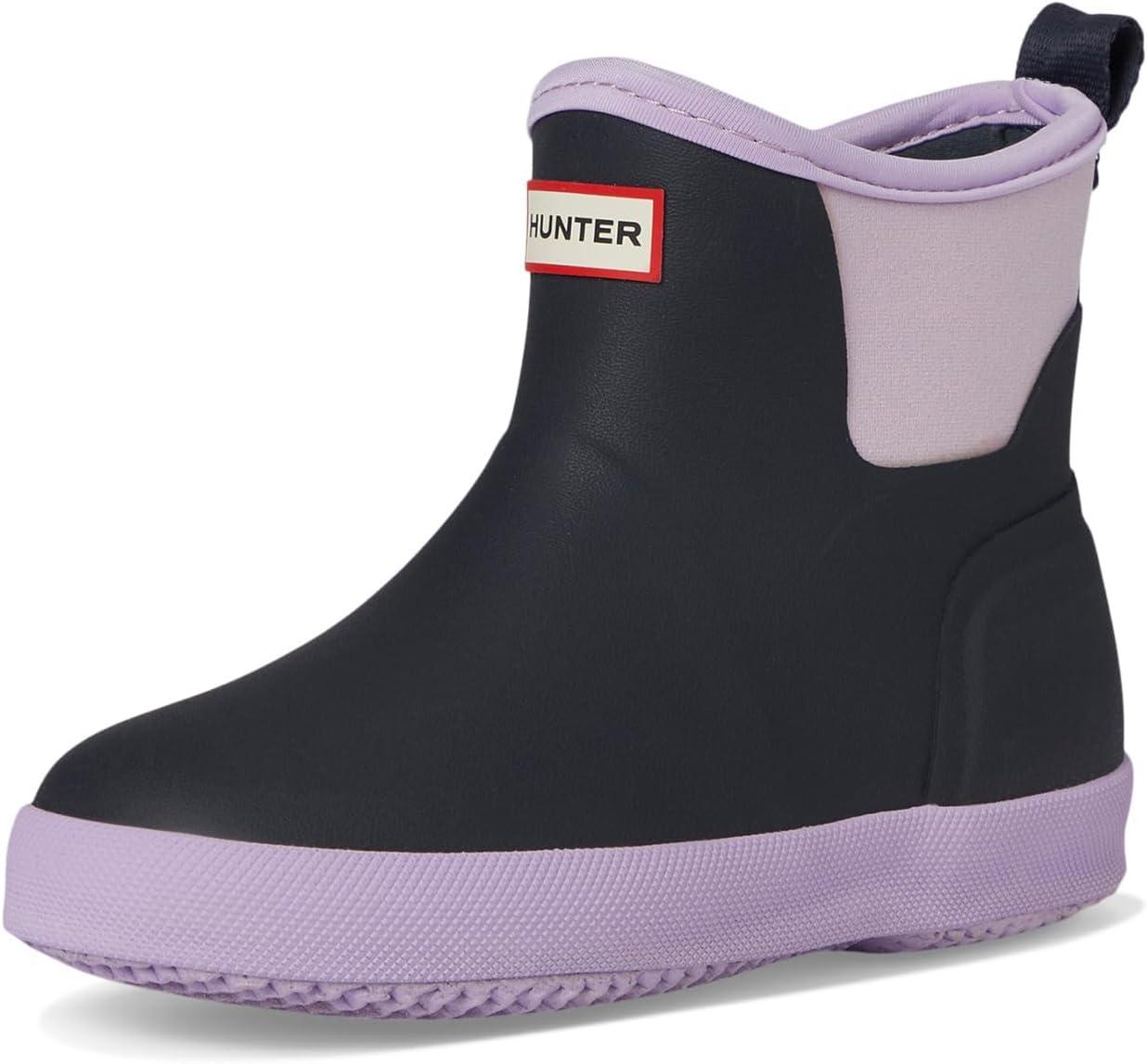 imageHunter UnisexChild Finley ToddlerLittle Kid Rain BootDark Blue Fish Multi