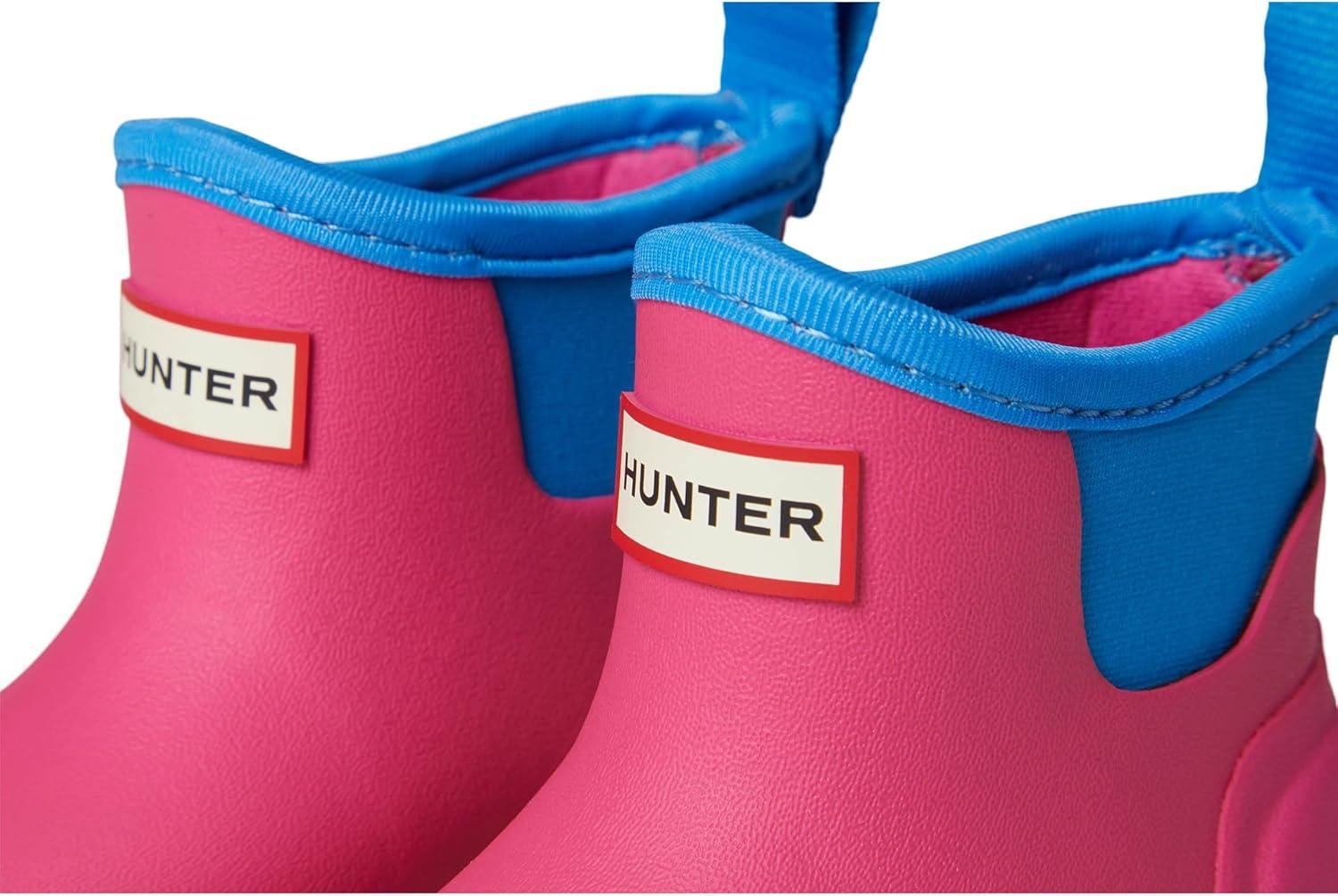 imageHunter UnisexChild FinleyToddlerLittle Kid Rain BootMedium PinkMedium Blue