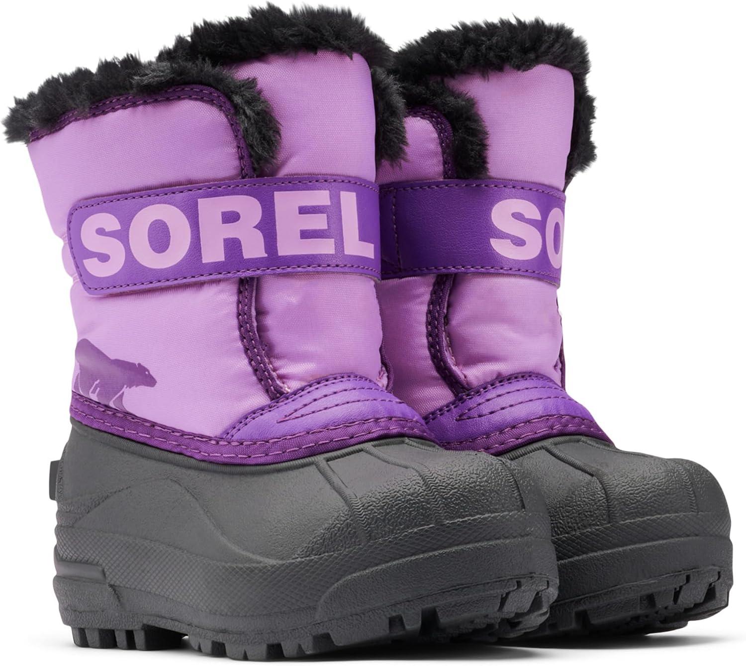 imageSOREL Youth Snow Commander Snow Boots for KidsGumdropPurple Violet